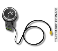 GEN 1 TEMPRETURE INDICATOR CLEAR 024V DC