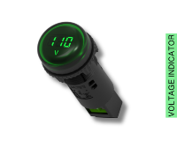 GEN 1 VOLTAGE INDICATOR GREEN 024V DC