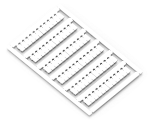 Single sheet of 72 BLANK MARKER CARD FOR 4mm² Terminal Block