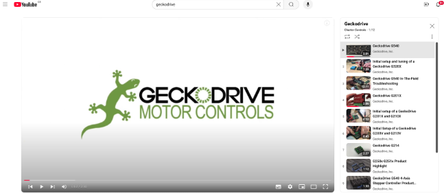 Geckodrive Motor Control