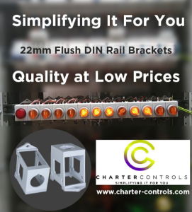 22mm Flush DIN Rail Bracket