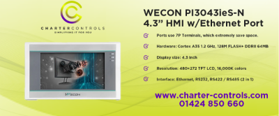 Introducing the WECON PI3043ieS-N 4.3" Ethernet HMI