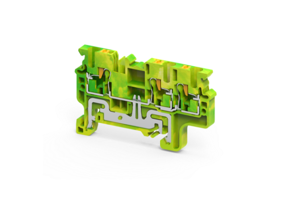 2.5 mm² 3 WIRE PUSH IN GROUND Terminal Block