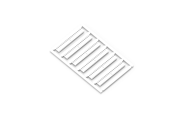 Single sheet of 120 BLANK MARKER CARD FOR 1.5mm² Terminal Block