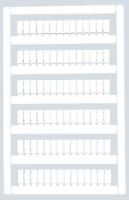 Single sheet of 48 BLANK MARKER CARD FOR 6mm² Terminal Block
