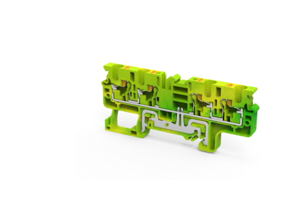 4 mm² FEED THROUGH 4 WIRE PUSH IN GROUND Terminal Block