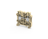 6 mm² FEED THROUGH SCREW CLAMP Terminal Block Beige
