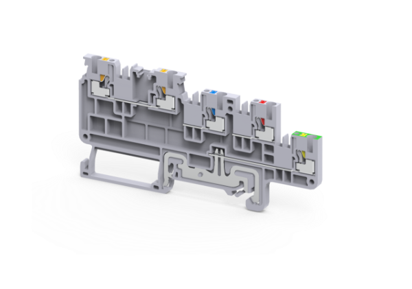 1.5 mm² 4 WIRE PUSH IN SENSOR GROUND Terminal Block