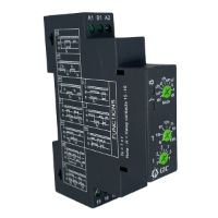 High-current timer, 1 C/O, 12-240V AC/DC, 10 modes, 16A output, DIN rail mount