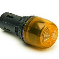 22.5mm Panel Mount Flashing Buzzer 24V AC/DC AMBER