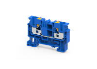 10 mm² FEED THROUGH PUSH IN Terminal Block BLUE