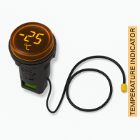 Tempreture Indicator Amber 70-240V Ac