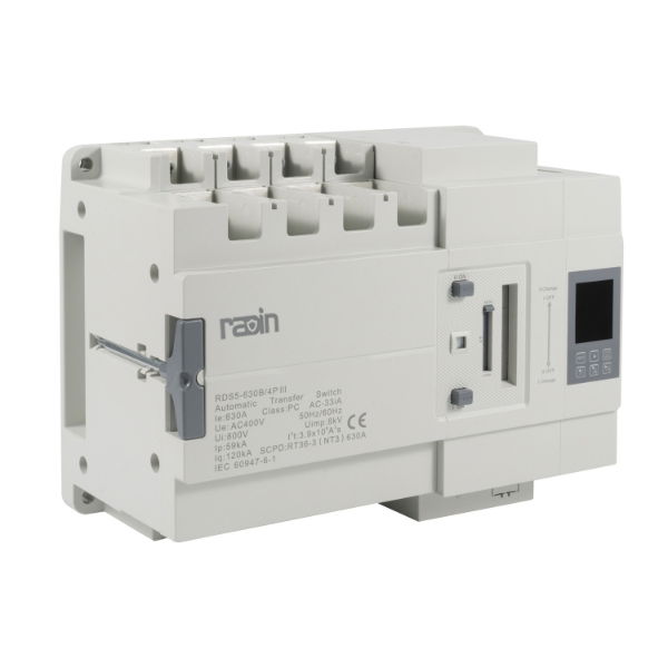 300A 4 pole, 3 position ATS, Instant changeover with fire-link & RS485 & optional external display