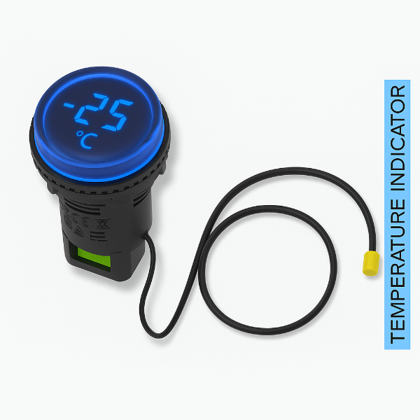 Tempreture Indicator Blue 24V Dc