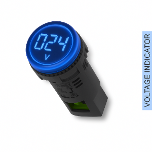 Voltage Indicator Blue 70-240V Ac